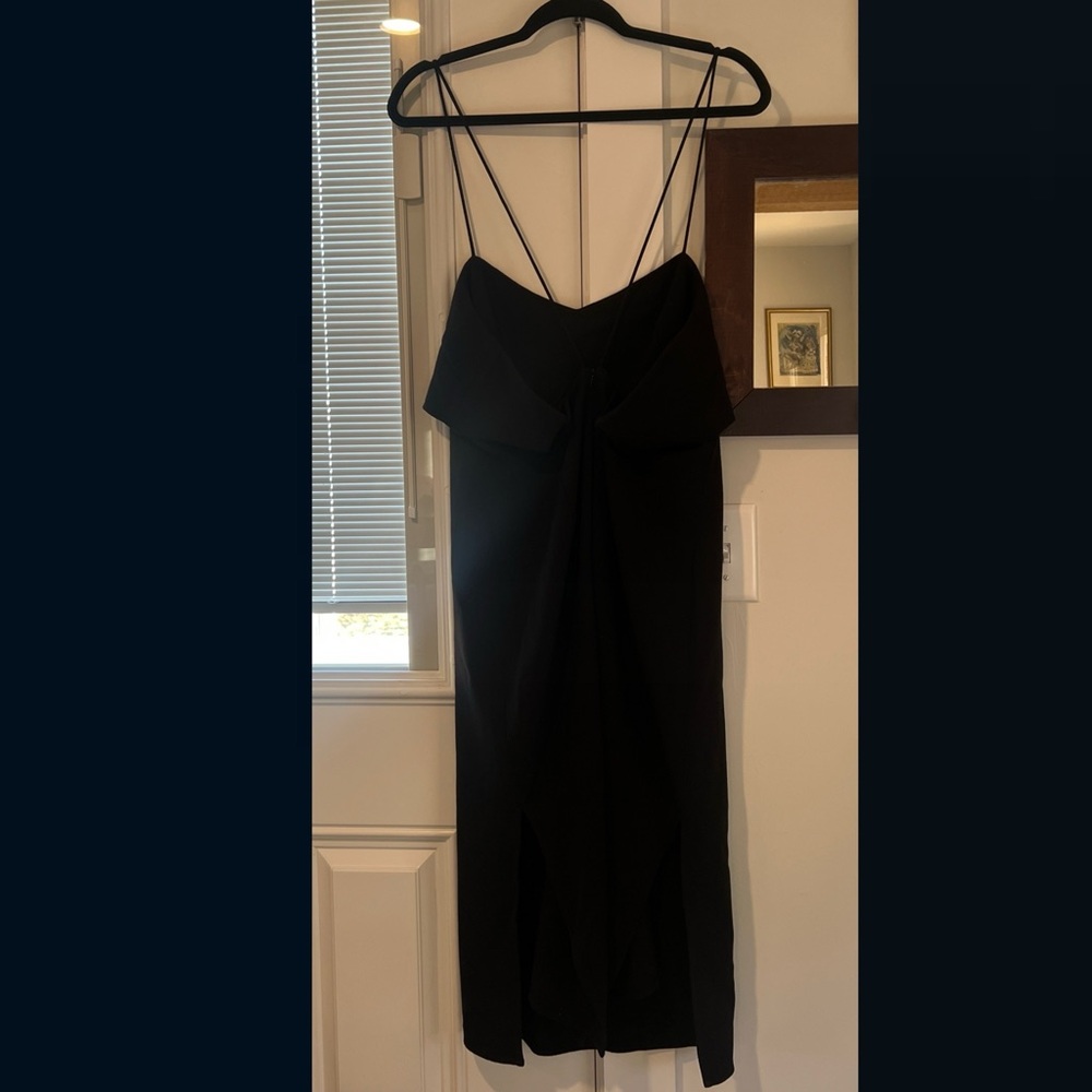 Free People Form Fit Midi Dress in Black Large - Picture 6 of 8